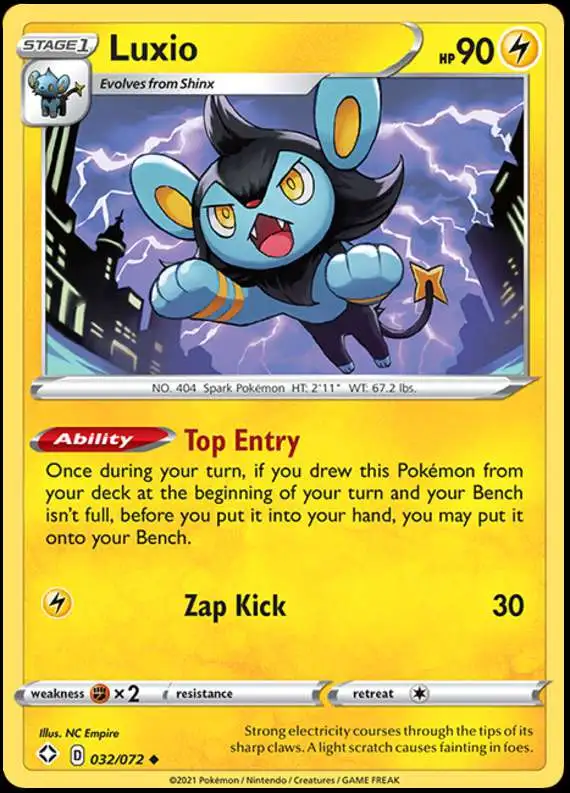 Pokemon Shining Fates Uncommon Luxio #32