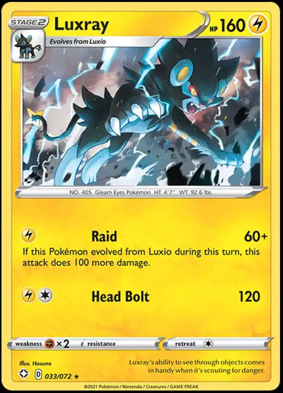 Pokemon Shining Fates Holo Rare Luxray #33