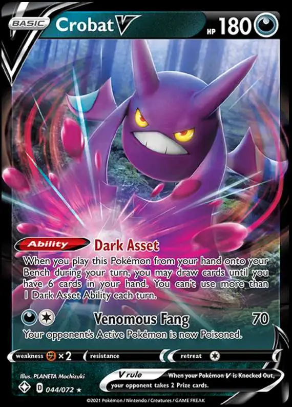 Pokemon Shining Fates Ultra Rare Crobat V #44