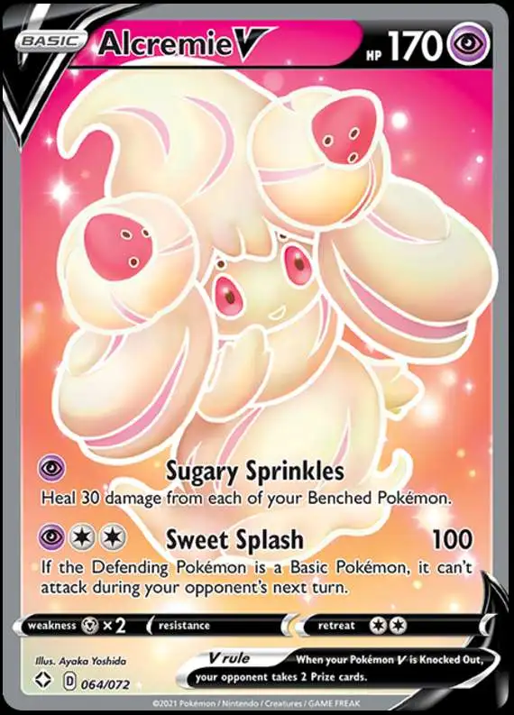 Pokemon Shining Fates Ultra Rare Alcremie V #64