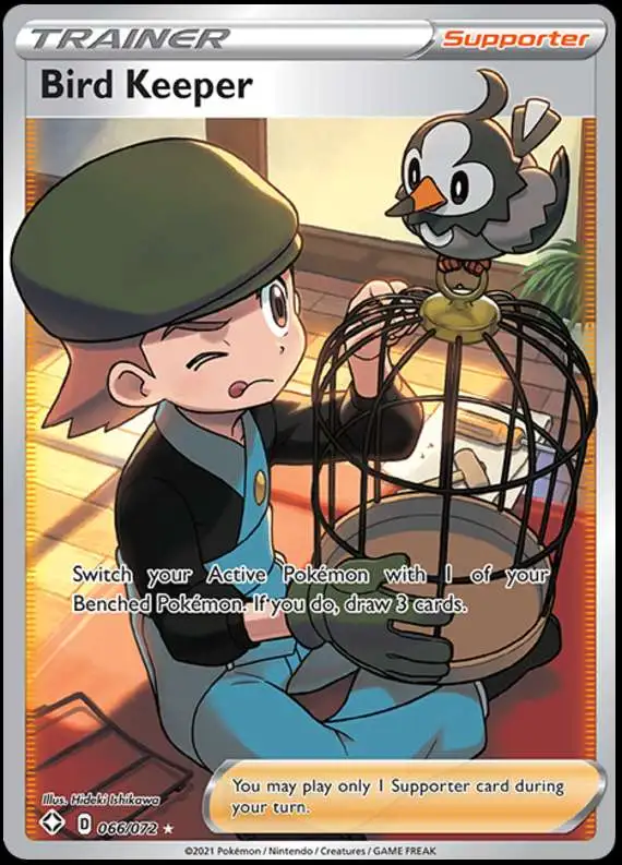 Pokemon Shining Fates Ultra Rare Bird Keeper #66