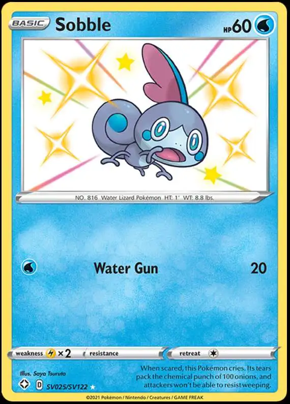 Pokemon Shining Fates Shiny Rare Sobble SV025