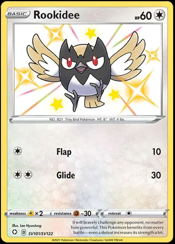 Pokemon Shining Fates Shiny Rare Rookidee SV101