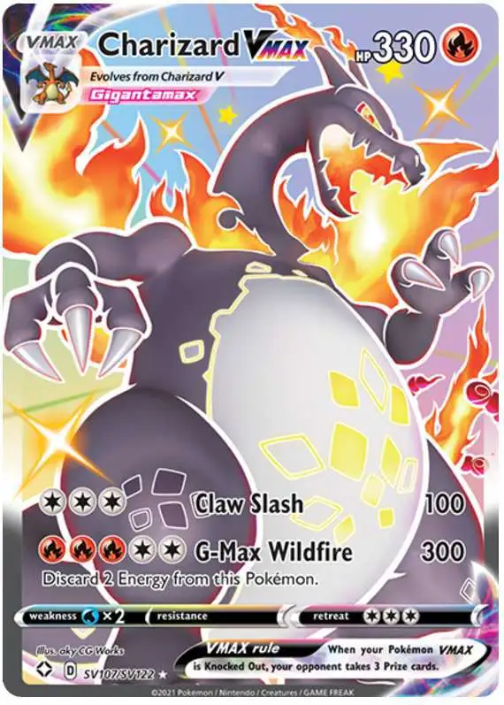 Pokemon Shining Fates Shiny Rare Charizard VMAX SV107