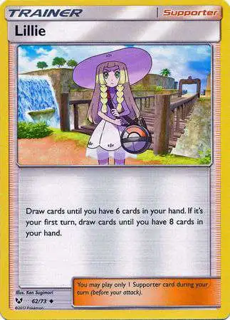 Kirkegård international Betjening mulig Pokemon Trading Card Game Shining Legends Single Card Uncommon Lillie 62 -  ToyWiz