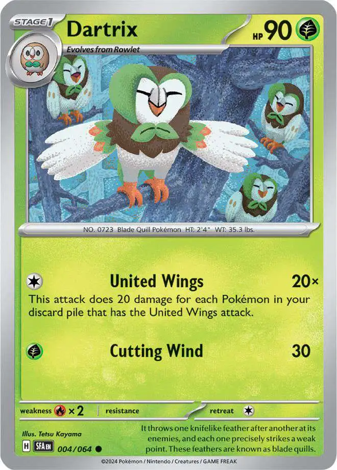 Pokemon Trading Card Game Shrouded Fable Common Dartrix #4