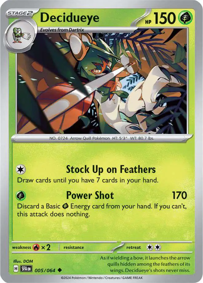Pokemon Trading Card Game Shrouded Fable Uncommon Decidueye #5