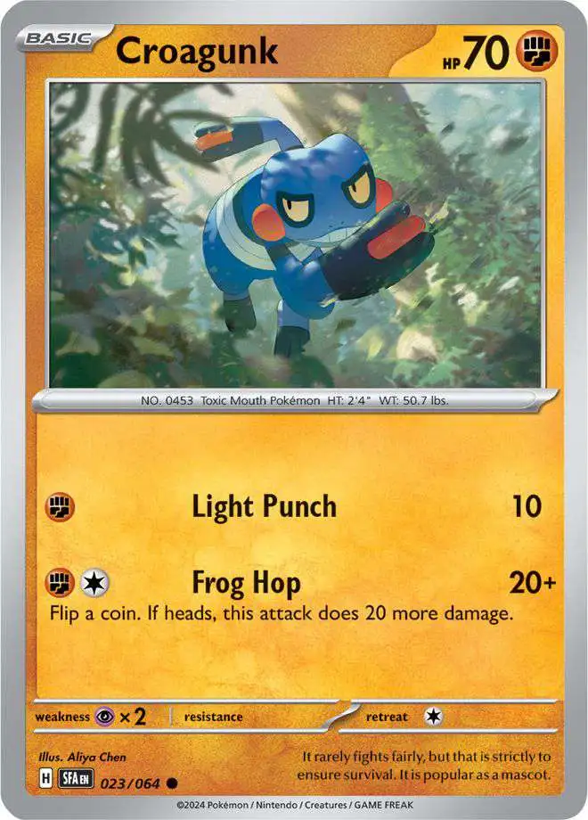 Pokemon Trading Card Game Shrouded Fable Common Croagunk #23