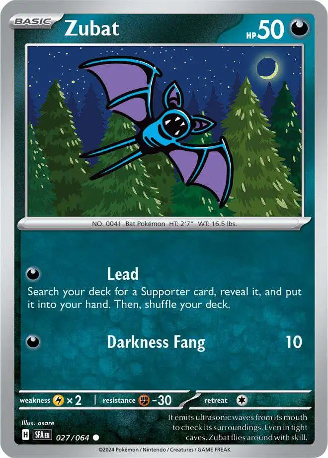 Pokemon Trading Card Game Shrouded Fable Common Zubat #27