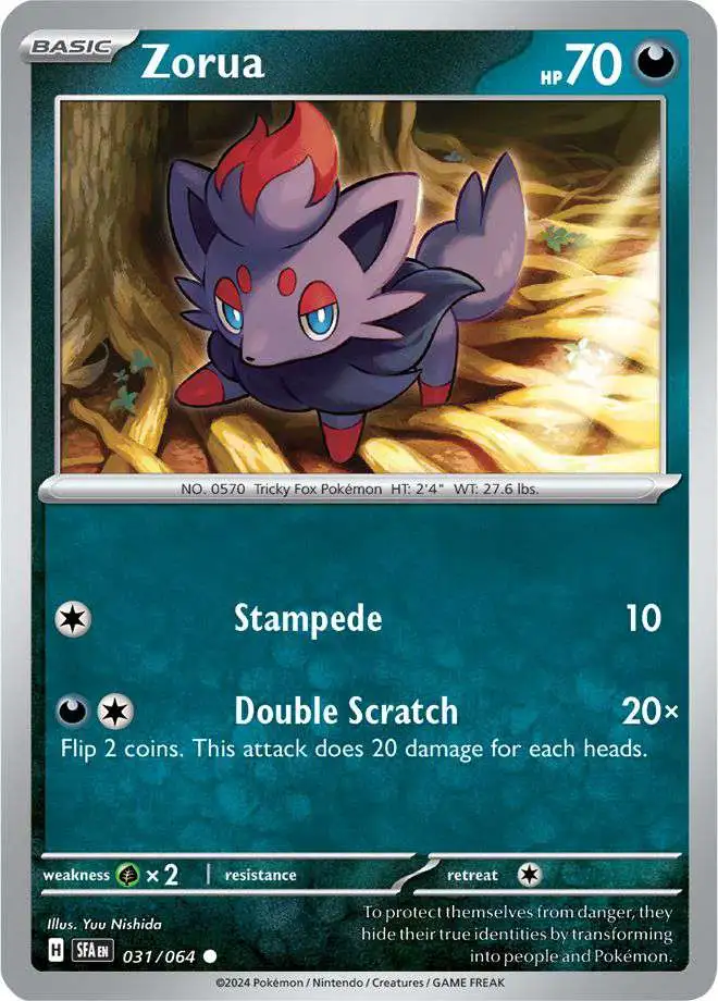 Pokemon Trading Card Game Shrouded Fable Common Zorua #31