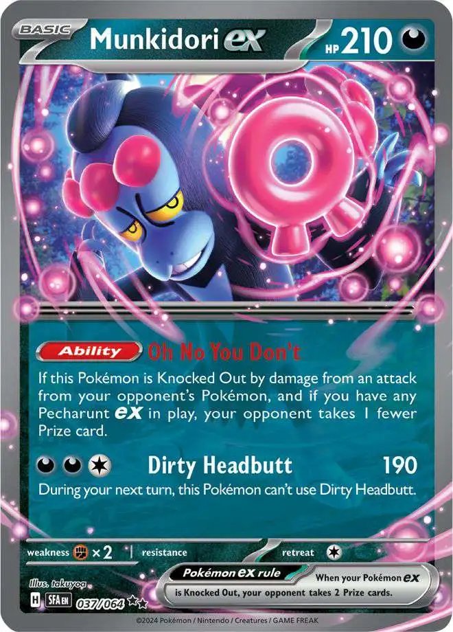 Pokemon Trading Card Game Shrouded Fable Double Rare Munkidori ex #37