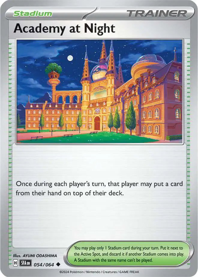 Pokemon Trading Card Game Shrouded Fable Uncommon Academy at Night Stadium #54