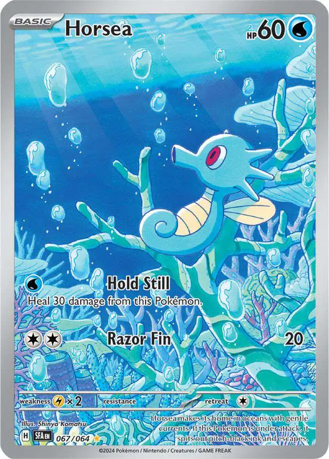 Pokemon Trading Card Game Shrouded Fable Illustration Rare Horsea #67