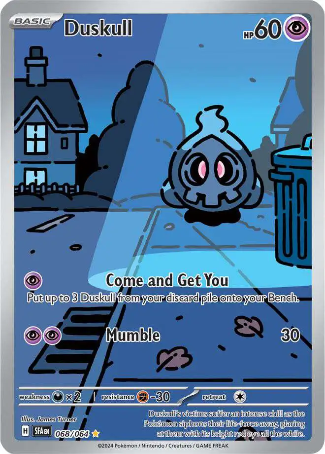 Pokemon Trading Card Game Shrouded Fable Illustration Rare Duskull #68