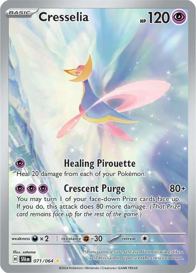 Pokemon Trading Card Game Shrouded Fable Illustration Rare Cresselia #71