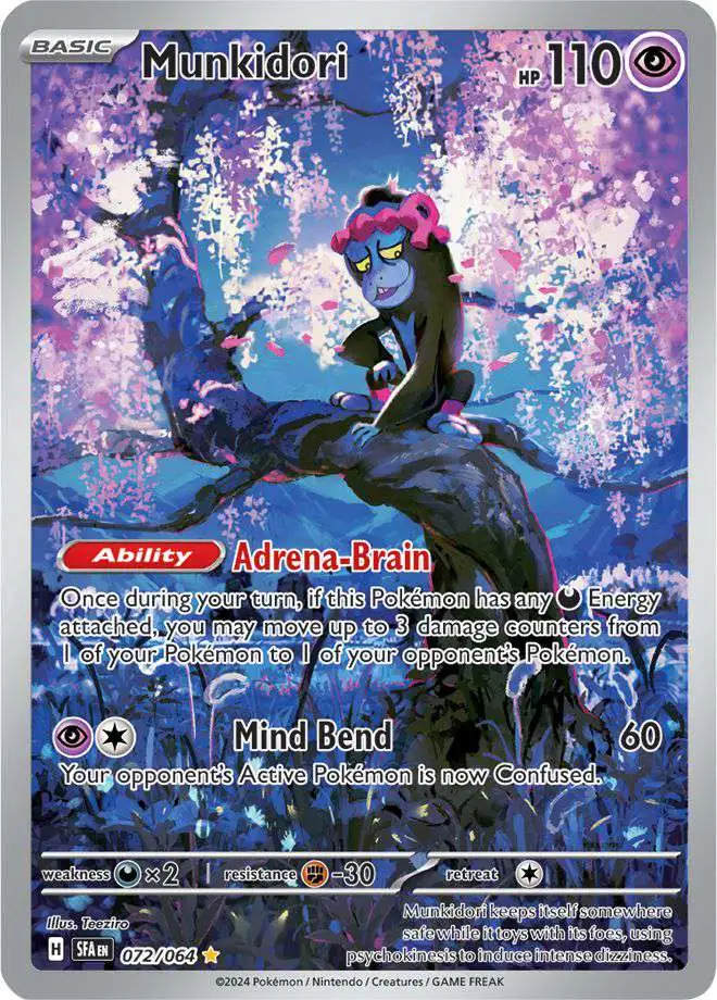 Pokemon Trading Card Game Shrouded Fable Illustration Rare Munkidori #72