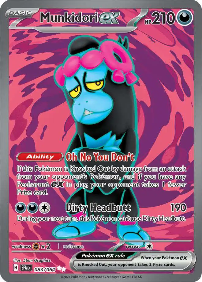 Pokemon Trading Card Game Shrouded Fable Ultra Rare Munkidori ex #83