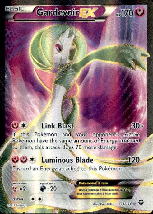 Pokemon Trading Card Game XY Steam Siege Ultra Rare Gardevoir EX #111 [Lightly Played]