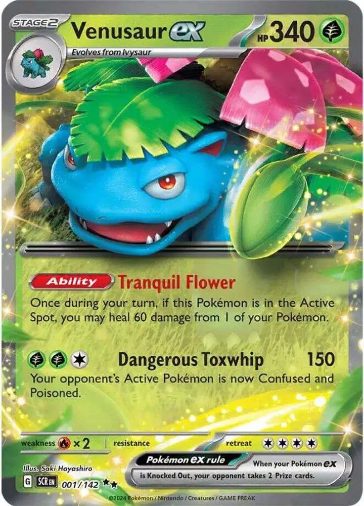 Pokemon Trading Card Game Stellar Crown Double Rare Venusaur ex #1