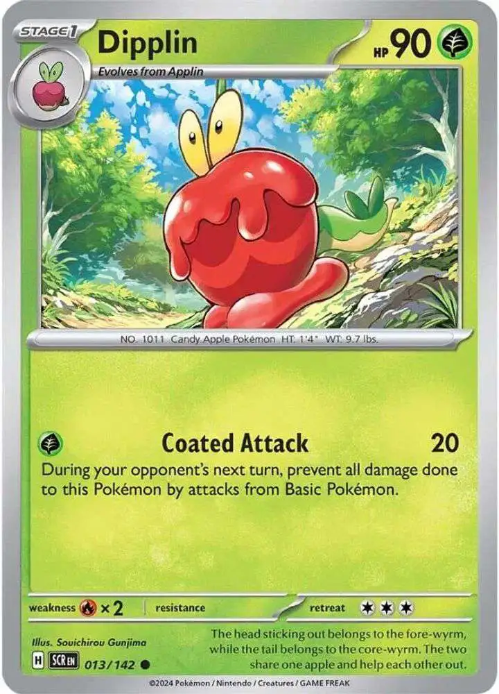 Pokemon Trading Card Game Stellar Crown Common Dipplin #13