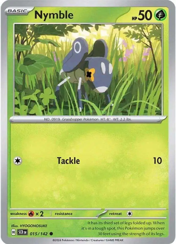 Pokemon Trading Card Game Stellar Crown Common Nymble #15
