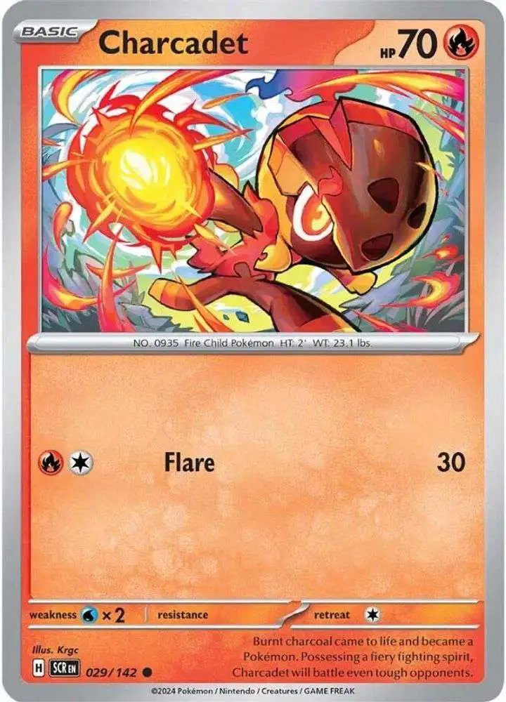 Pokemon Trading Card Game Stellar Crown Common Charcadet #29