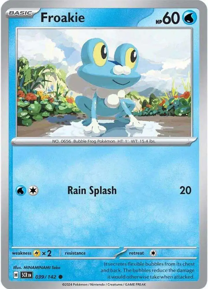 Pokemon Trading Card Game Stellar Crown Common Froakie #39