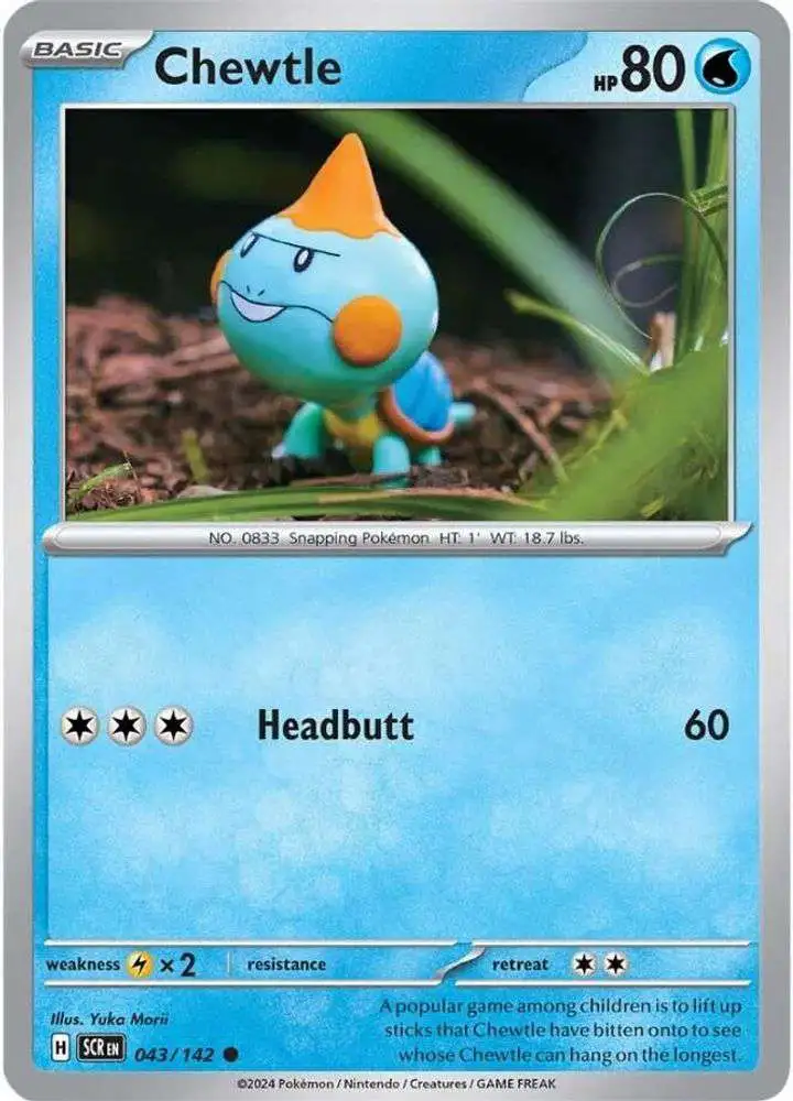 Pokemon Trading Card Game Stellar Crown Common Chewtle #43