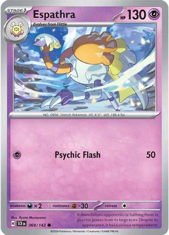 Pokemon Trading Card Game Stellar Crown Common Espathra #69
