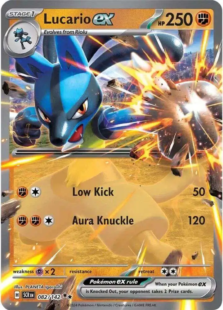 Pokemon Trading Card Game Stellar Crown Double Rare Lucario ex #82