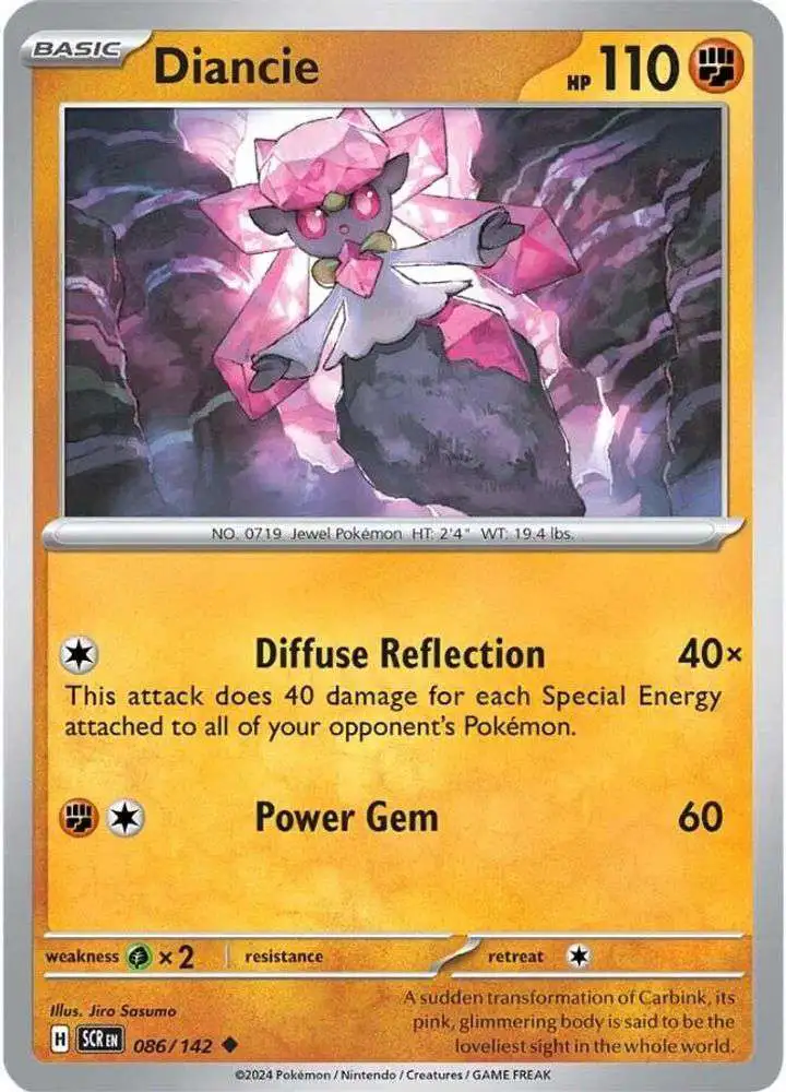 Pokemon Trading Card Game Stellar Crown Uncommon Diancie #86