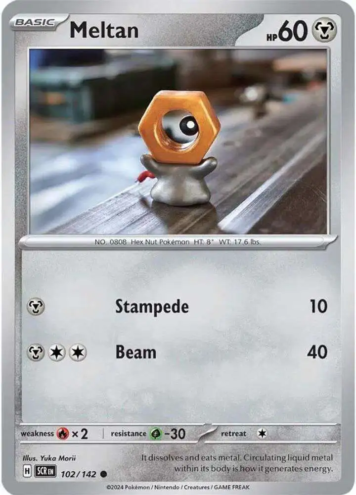 Pokemon Trading Card Game Stellar Crown Common Meltan #102