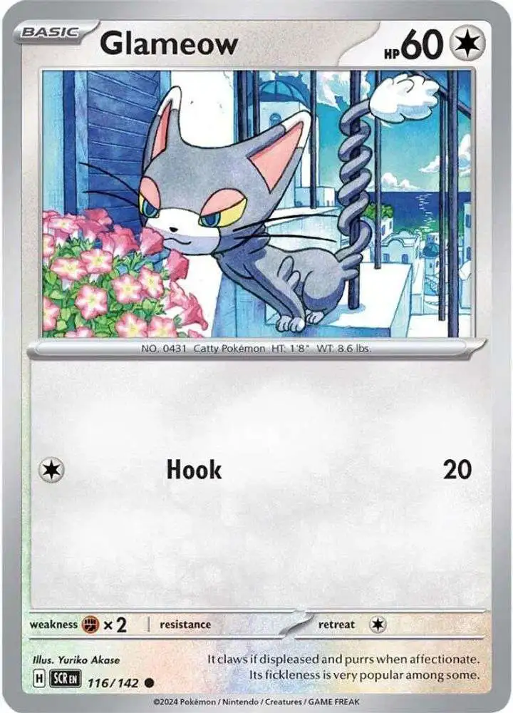 Pokemon Trading Card Game Stellar Crown Common Glameow #116