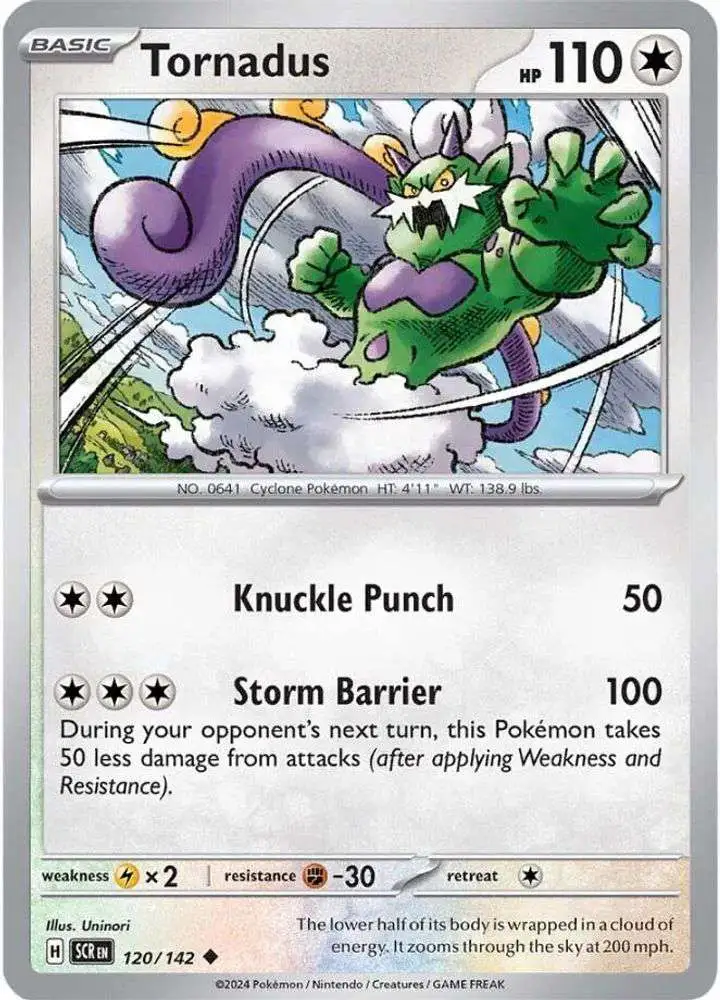 Pokemon Trading Card Game Stellar Crown Uncommon Tornadus #120