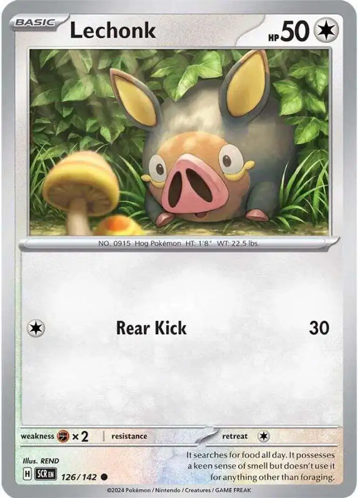 Pokemon Trading Card Game Stellar Crown Common Lechonk #126