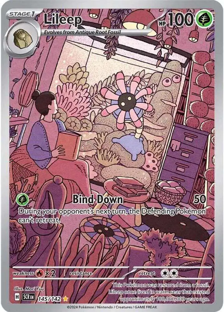 Pokemon Trading Card Game Stellar Crown Illustration Rare Lileep #145