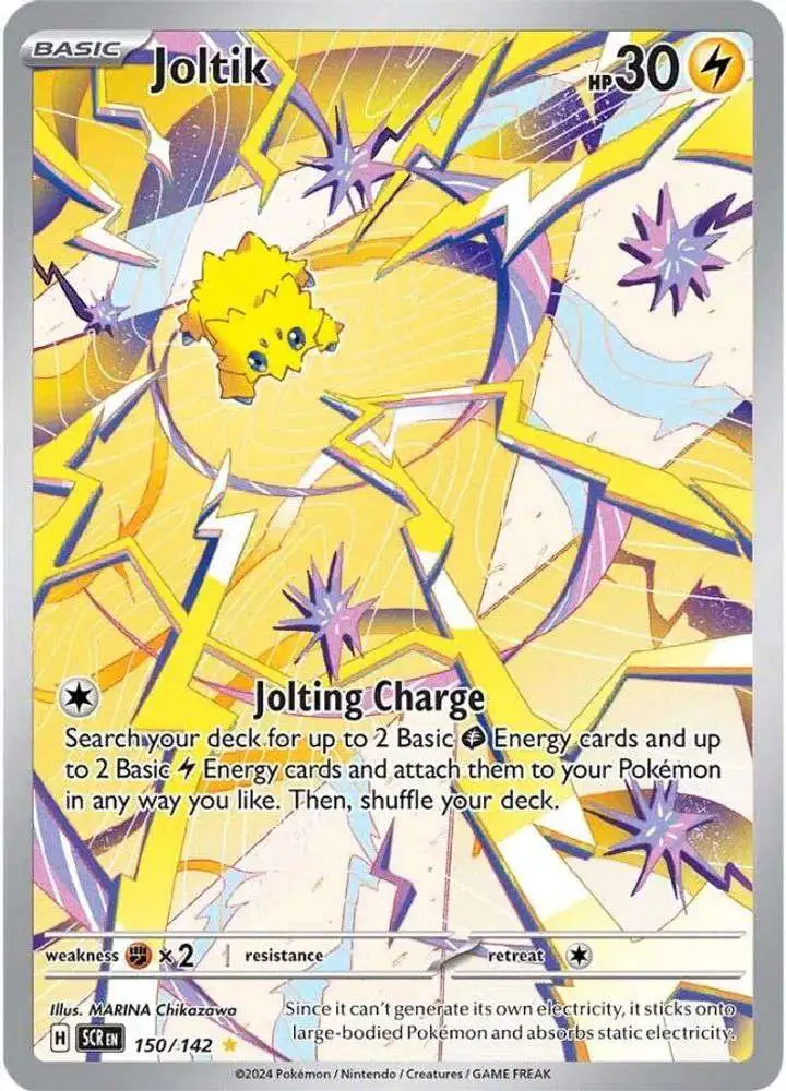 Pokemon Trading Card Game Stellar Crown Illustration Rare Joltik #150