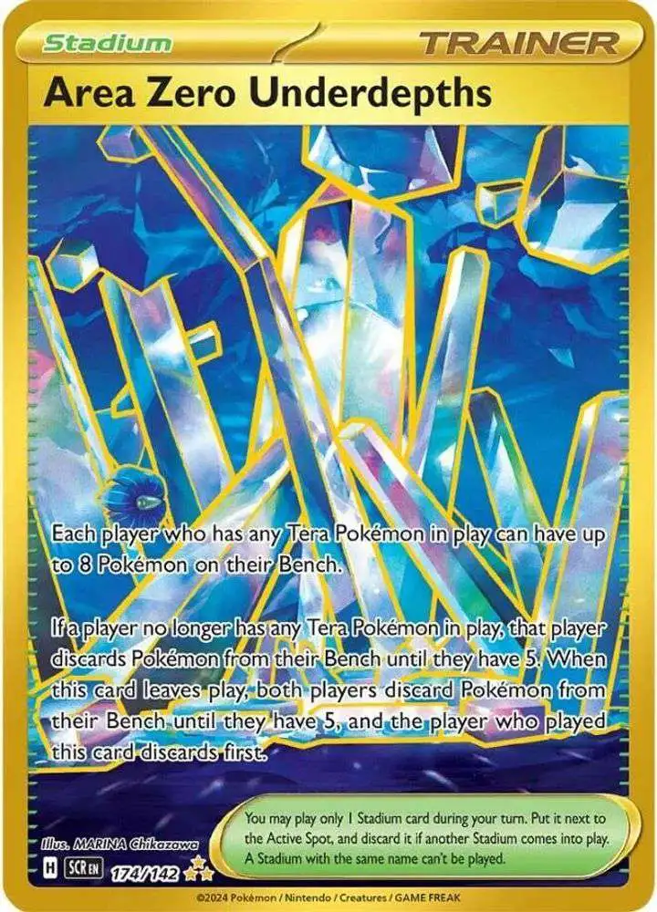 Pokemon Trading Card Game Stellar Crown Hyper Rare Area Zero Underdepths #174