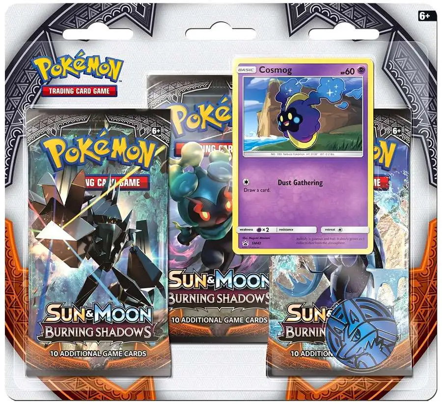 Pokemon Sun & Moon Burning Shadows Cosmog Special Edition [3 Booster Packs, Promo Card & Coin, Damaged Package]