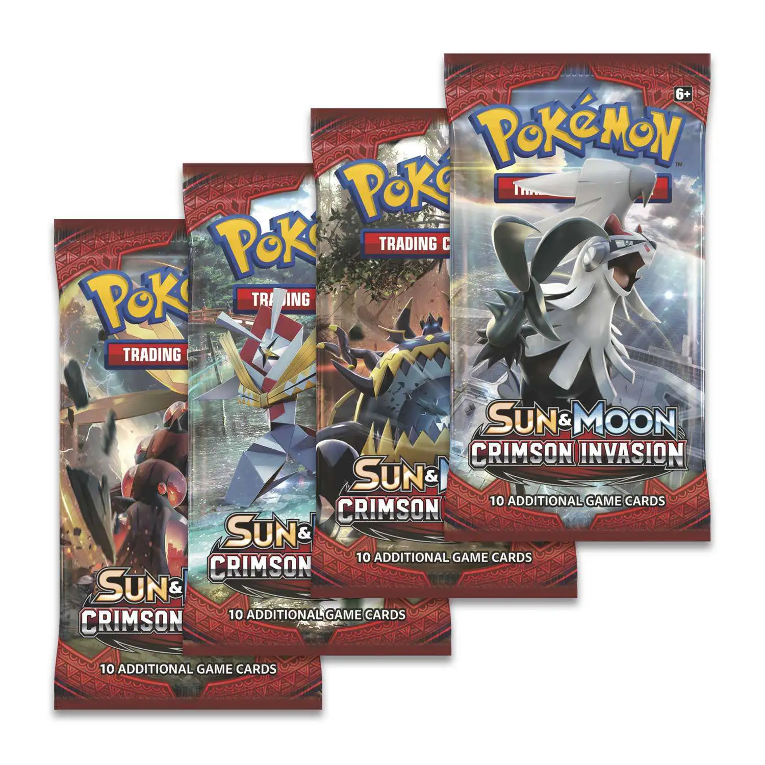 Details about   New 2017 Pokemon Sun & Moon Crimson Invasion Lot of 36 Pack Loose Booster Box 