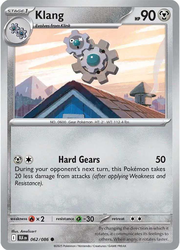 Pokemon Trading Card Game Black Bolt Common Klang #62