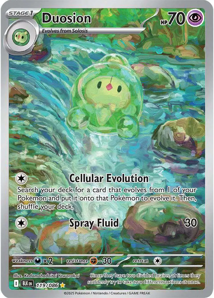 Pokemon Trading Card Game Black Bolt Illustration Rare Duosion #119