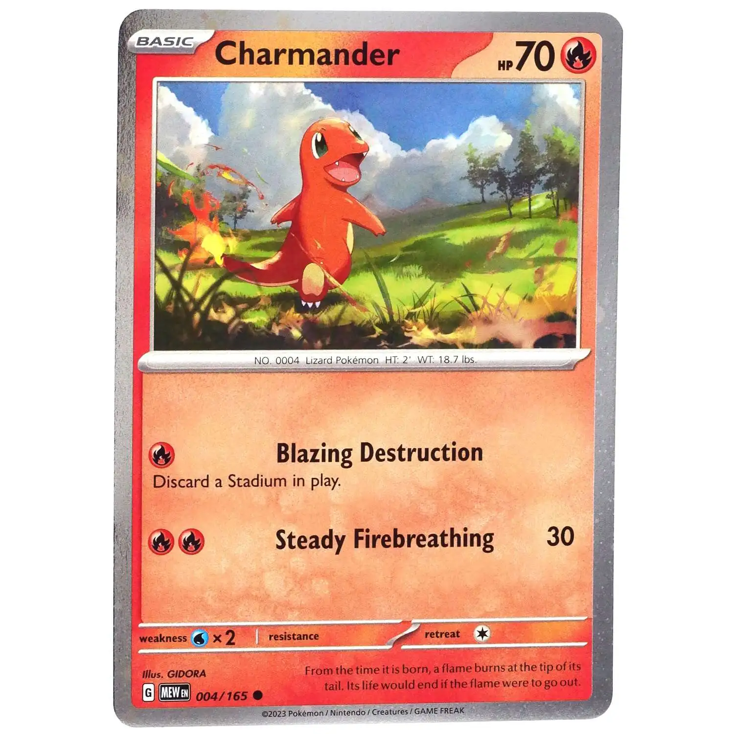 Pokemon Trading Card Game Scarlet & Violet 151 Promo Charmander #004/165 [Cosmos Holo]