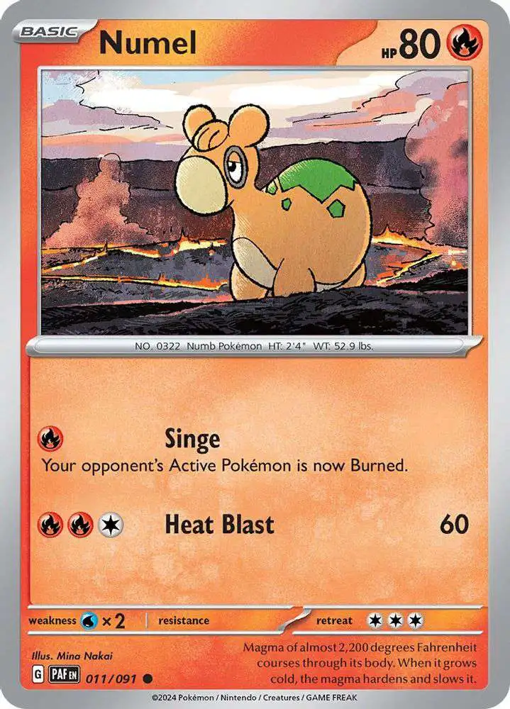 Pokemon Trading Card Game Paldean Fates Common Numel #11