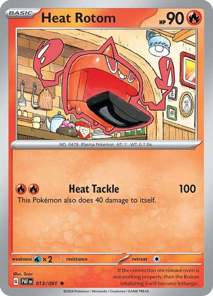 Pokemon Trading Card Game Paldean Fates Rare Heat Rotom #13