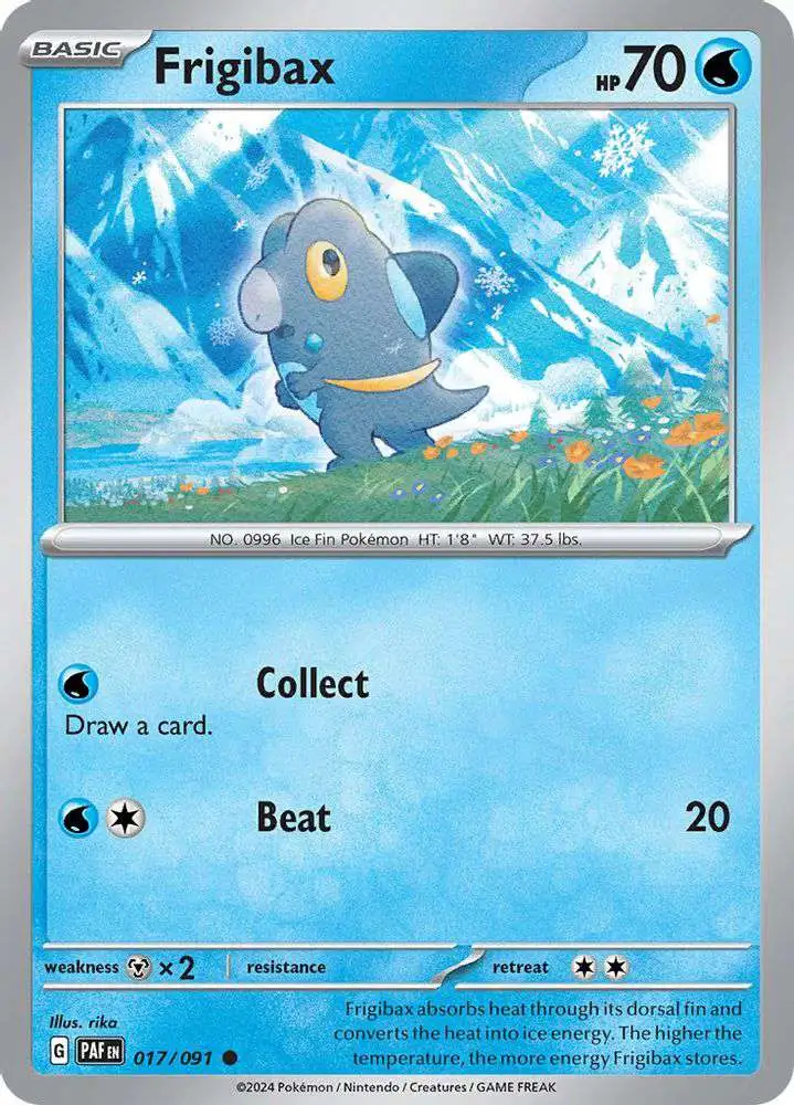 Pokemon Trading Card Game Paldean Fates Common Frigibax #17