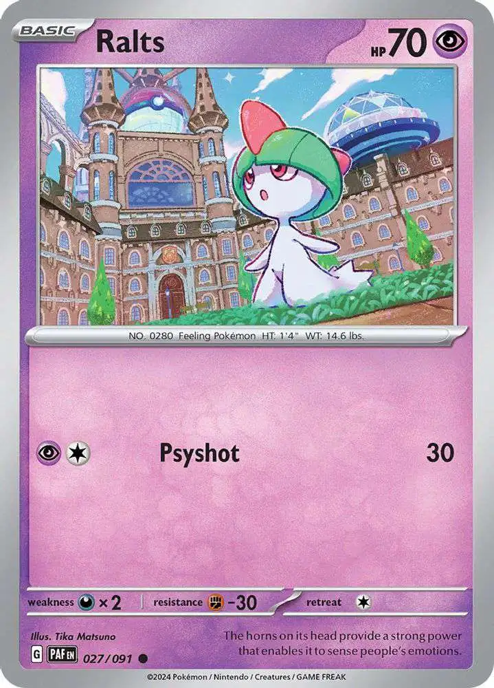 Pokemon Trading Card Game Paldean Fates Common Ralts #27