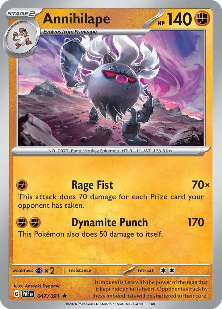 Pokemon Trading Card Game Paldean Fates Rare Annihilape #47