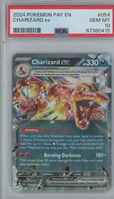 Pokemon Trading Card Game Paldean Fates Double Rare Charizard ex #54 [PSA 10]