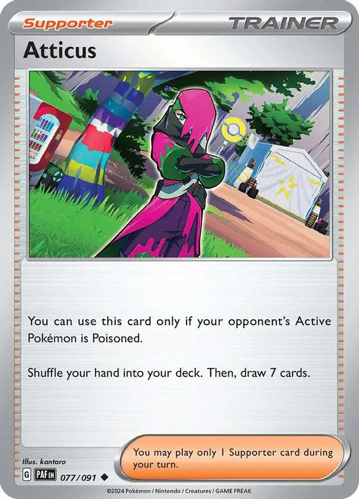 Pokemon Trading Card Game Paldean Fates Uncommon Atticus #77